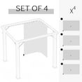 thumbnail image 6 of Outsunny 9.84' x 9.84' Gazebo Sidewall Set with Hooks/C-Rings, Beige, 6 of 10