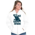 thumbnail image 4 of Missouri Not in Kansas Anymore Funny Unisex Fleece Graphic Zip Up Hoodie Brisco Brands 2X, 4 of 5