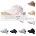 thumbnail image 3 of Achuyrbd Women's Bowknot Wide Brim Sun Hat, Foldable UV Protection Bucket Hat, 3 of 5