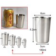 thumbnail image 1 of 4/2Pcs Set 30/70/180/320ml Outdoor Stainless Steel Cups Shots Set Mini Glasses For, 1 of 5