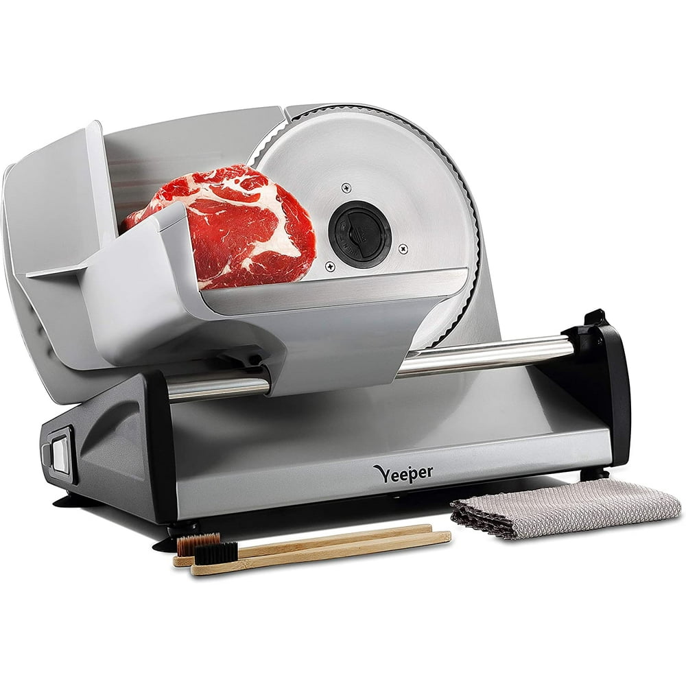 Yeeper Electric Meat Slicer for Home Use, with CHILD LOCK & CLEAN KITS