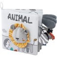 thumbnail image 1 of Cute Elephant Baby Cloth Book - Soft 3D Animal Tail with Sound, Sensory Fun Educational Interactive Toy - Perfect Gift for Baby, 1 of 6