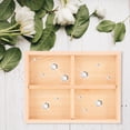 thumbnail image 4 of BESTYASH Wooden Jewelry Tray Light Brown Multi Grid Jewelry Display Storage Organizer for Home Dresser, 4 of 6