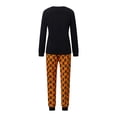thumbnail image 3 of Family Matching Halloween Pajamas with Dog Pumpkin Print Crew Neck Sleepwear Set, 3 of 10