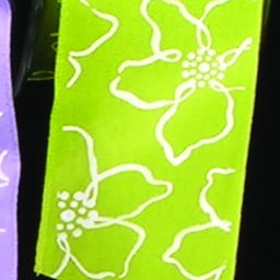 The Ribbon People Green and White Floral Print Wired Craft Ribbon 1.5" x 27 Yards