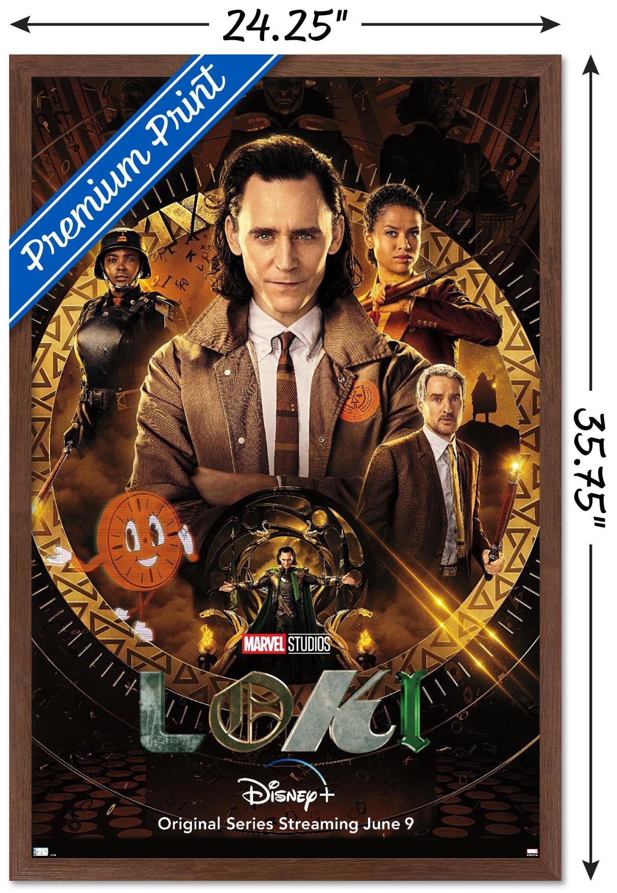 Marvel Loki - One Sheet Wall Poster, 22.375" x 34", Framed