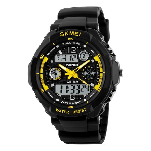 Eoozwa Digital Sports Watch Outdoor Waterproof with Stopwatch and LED Backlight, Military Multi Function Wristwatch for Men and Women, Daily Use and Training Companion