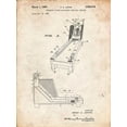 thumbnail image 2 of Borders, Cole 25x32 Gold Ornate Wood Framed with Double Matting Museum Art Print Titled - PP1036-Vintage Parchment Skee Ball Patent Poster, 2 of 4