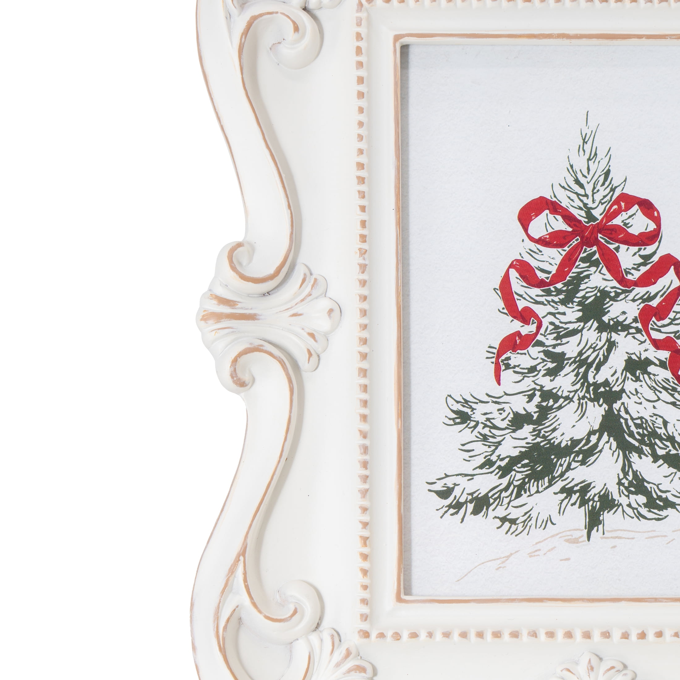 My Texas House Tree Print in Frame Christmas Decoration, Multicolor, 9.8"