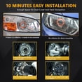 thumbnail image 4 of Labymos Motorcycle Headlight Motorcycle LED Headlight Front LED Driving Lights 6000K 16000LM 70W Light Left, 4 of 8