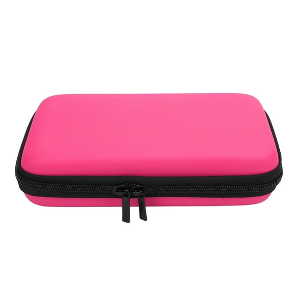Carrying Case for New 2DS XL 2DS LL 3DS Consoles, Hard Shell Travel Pouch with 8 Game Card Slots, Water Resistant PU Exterior and EVA Interior Storage Bag