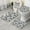 Paw Prints And, variant on Husky and Coffee Bathroom Rugs Sets 3 Piece,Toilet Cover Set,Absorbent Non Slip Bathroom Mats Sets with U-Shaped Contour Rug Toilet Rug Set