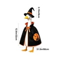 thumbnail image 4 of Aurorax Halloween Porch Goose Outfits 23" Holiday,Goose Clothes for Cement Goose Porch Goose 17/19 inch,Witch Black Porch Goose Clothing Accessories for Yard Outdoor Garden, 4 of 7