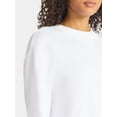 thumbnail image 2 of Time and Tru Women's and Women's Plus Crewneck Sweatshirt with Long Sleeves, Sizes XS-4X, 2 of 5