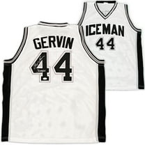 San Antonio Spurs George Gervin Autographed White Jersey "Iceman" JSA 215713