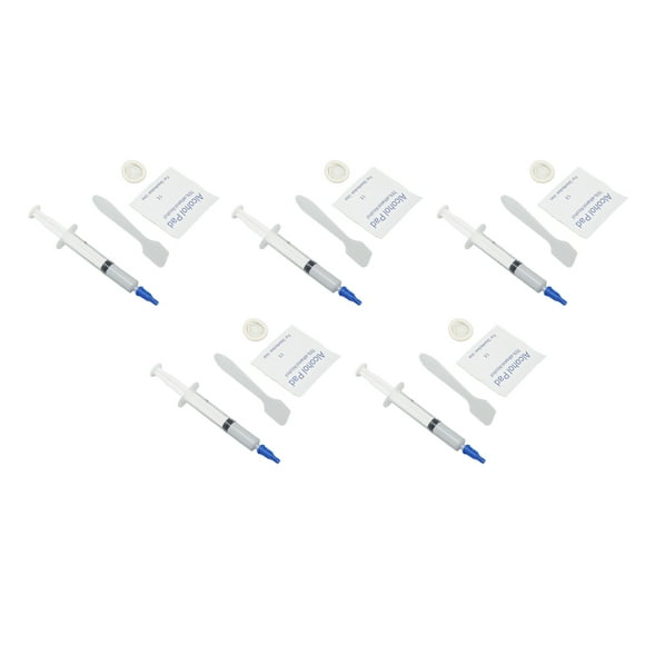 Thermal Conductive Paste, 3.2W/m.k Widely Applicable Thermal Paste Metal Free 5 Pieces for Chipset 2.5ml, 0.11oz