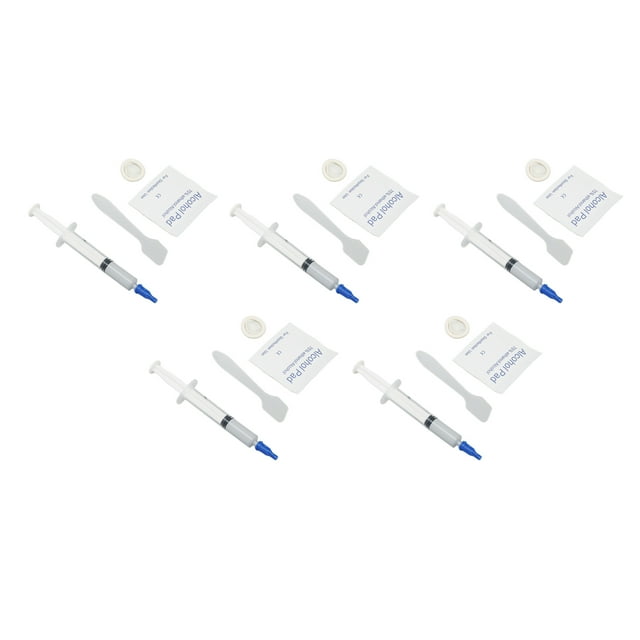 Thermal Conductive Paste, 5 Pieces 3.2W/m.k Thermal Paste Safe Reliable for CPU GPU 2.5ml, 0.11oz