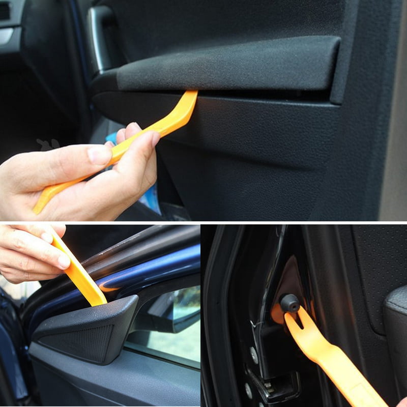 5PCS Car Auto Trim Removal Tool Pry Door Panel Dash Radio Body Interior Clip Kit 