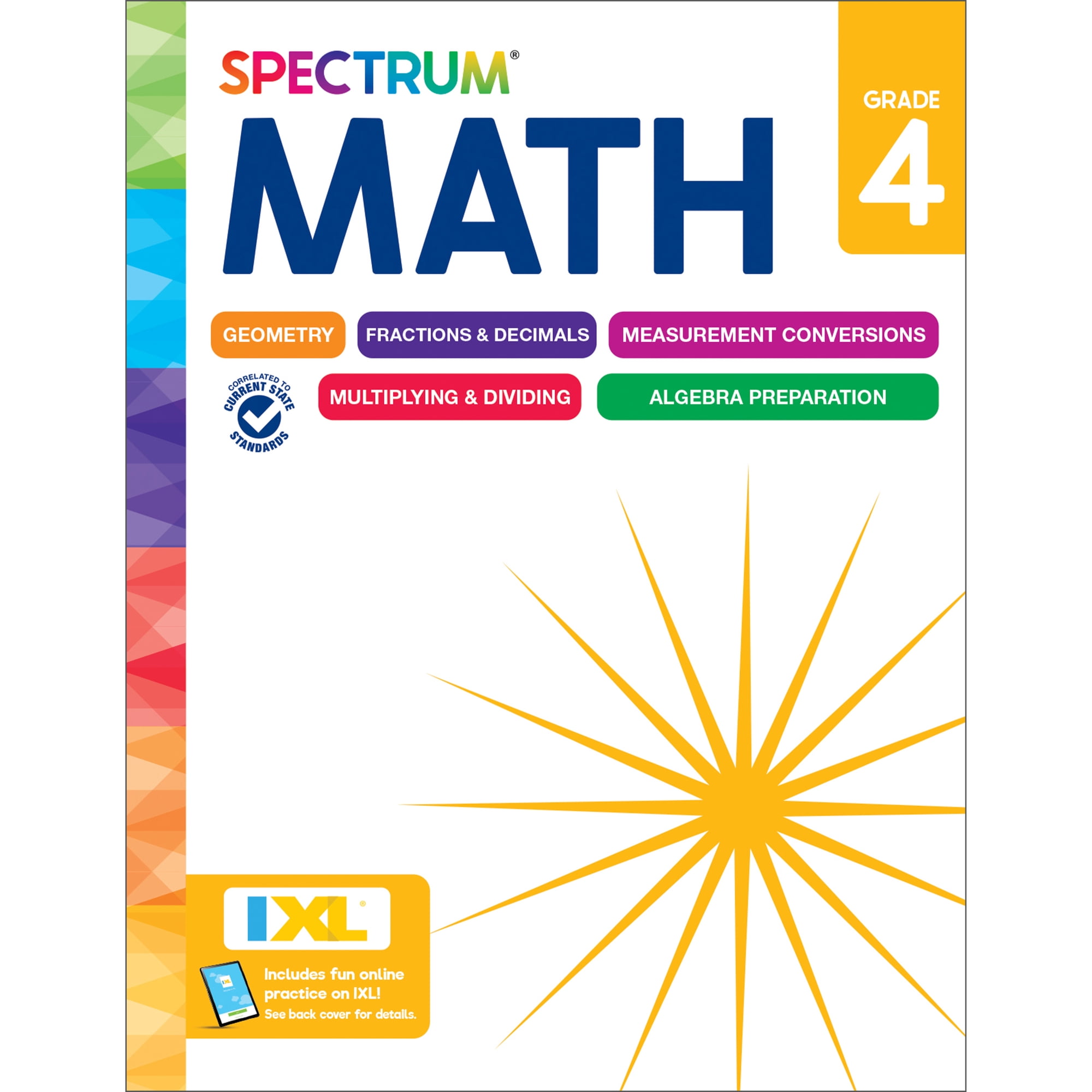 Spectrum Math Workbook (192 pages) Grade 4