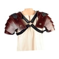 thumbnail image 3 of harper Medieval Shoulder Pauldron Theatrical Prop Party Steampunk Fancy Dress Shrug Brown, 3 of 9