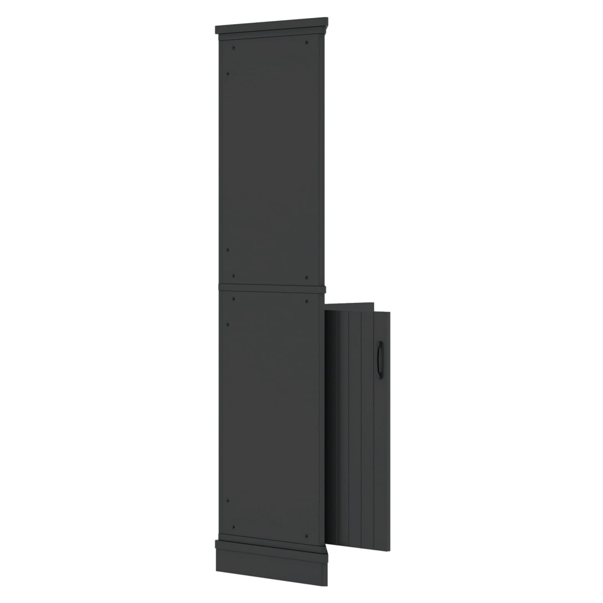 Tall Corner Cabinet with Doors for Living Room, 69.4" Storage Cabinet with Open Shelves, Space-Saving Corner Storage for Bathroom Dining Room Kitchen, Black