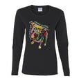 thumbnail image 3 of Dean Russo Some Angels Dog Lover Womens Graphic Long Sleeve T-Shirt, Black, Small, 3 of 6