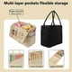 thumbnail image 2 of Sewing Knitting Bag Yarn Tote Storage Bag Wool Crochet Hooks Knitting Needles Sewing Tools DIY Household Organizer A, 2 of 5