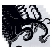 Simply Daisy 18" x 14" Gus Animal Print Placemat, Set of 4