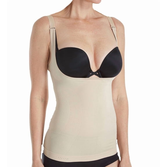 Women's MeMoi MSM-133X Plus SlimMe Wear Your Own Bra Torsette Camisole (Nude Q1)