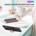 thumbnail image 5 of Funda de TPU con soporte para anillo para iPhone 13 Pro Max, color negro y rojo, 5 of 5