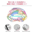 thumbnail image 5 of Balery Cute Unicorn Shower Caps, Double Layer Waterproof Shower Cap, Double Layers Reusable Shower Cap With Soft Comfortable For Long Thick Hair Soft Bath Shower Hair Caps, 5 of 9