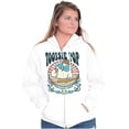 thumbnail image 3 of Tootsie Pop Mr Owl Spring Flowers Unisex Fleece Graphic Zip Up Hoodie Brisco Brands 4X, 3 of 5