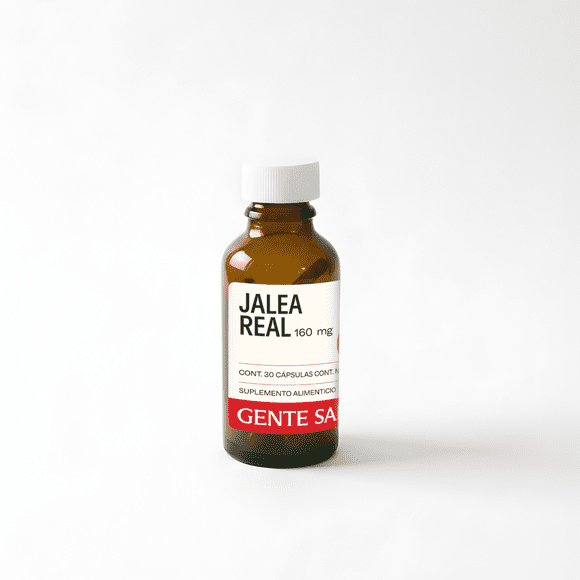Jalea Real 30 Cápsulas de 430 mg con Lecitina de soya liquida Gente Sana