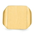 thumbnail image 4 of Solid 14k Yellow Gold Big Heavy Men's Engravable Signet Ring (15.6mm) - Size 11, 4 of 5