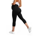 thumbnail image 6 of CHUMUD Womens Maternity Capri Leggings, Over The Belly High Waist Stretchy Pregnancy Cropped Pants, 6 of 6
