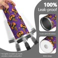 thumbnail image 2 of Halloween Tumbler 30oz with Lid and Straw, Skull Bat Pumpkin Cup, Insulated Leak-Proof Coffee Travel Mug with Handle for Spooky Witchy Gifts Women Men, 2 of 7