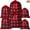 6pcs 3 Size Buffalo Plaid, variant on Joyfy Christmas Drawstring Gift Bags, 6Pcs Santa Sack Large Medium Small Sized Gift Wrapping Bag Set Xmas Party Supply Giant Gifts Decorations