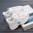 thumbnail image 2 of Zshosam Toddler Girl Sneakers with Flexible Sole Baby Shoes Boy Girl Walking Slip On Sneakers Infant Walker Shoes Size 11.5,(Blue Little Kids 11.5), 2 of 9
