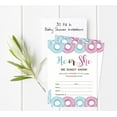 thumbnail image 5 of Inkdotpot Set Of 30Donuts Baby Shower Invitations-Diaper Raffle Tickets And Baby Shower Book Request Cards He Or She Gender Reveal Invites Its A Boy Its A Girl, 5 of 8