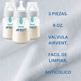 thumbnail image 4 of Set de biberones AVENT 3 PIEZAS 9 OZ recién NACIDO flujo lento Anticólicos, 4 of 7