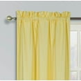 thumbnail image 3 of 1 PAIR R64 yellow blackout elegant lined thermal lined window treatment matte solid color rod pocket easy to hang 35" wide x 84" lenght each panel, 3 of 3