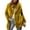 Yellow, variant on Women's Plus Size Faux Fur Coat — Long Sleeve Winter Jacket in Solid Red, Burgundy & Maroon Shades, Warm & Cozy Outerwear for Casual Wear