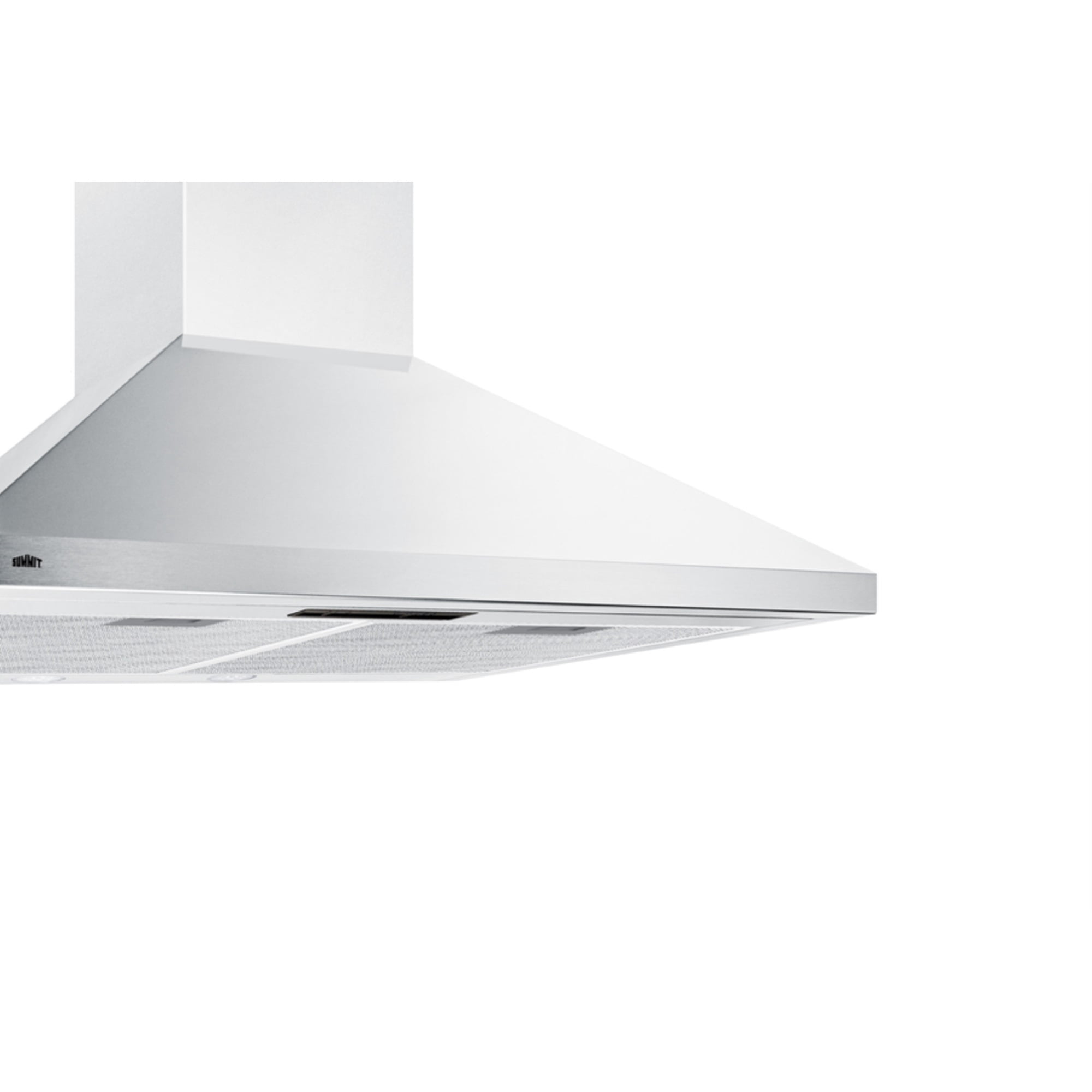 30" wide European style convertible wall-mount range hood in stainless steel