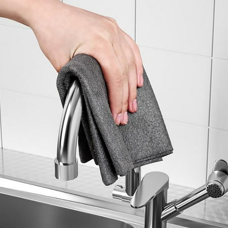 

HMPEAIIY Teal Dish MicrofiberThickened Cleaning Cloth Dish Kitchen Fast Towels Absorbent Kitchen Rags Towels Cleaning Dish Cloth