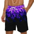 thumbnail image 2 of XINPING Mens Shorts Casual Retro Palm Tree Print Quick-Dry Spring Break Swim Trunks with Pockets Anti-Chafe Beach Wear, 2 of 4