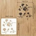 thumbnail image 2 of Magnolias Stencil 11.8x11.8inch Reusable Magnolia Floral Drawing Stencil DIY Craft Magnolia Template for Home Decoration Spring Nature Flower Stencil DIY, 2 of 6