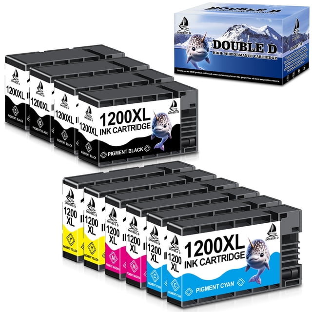 Cartuchos de tinta DOUBLE D Maxify 1200 compatibles con Canon PGI-1200XL