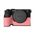 thumbnail image 1 of GadgetCom Camera Half Case Compatible with Sony Alpha 7C II Mark 2 A7C2 A7CII , Anti-Slip PU Leather Shell Protective Cover, 1 of 7