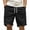 #01Black, variant on Mens Corduroy Shorts Casual Elastic Waistband Big and Tall Shorts Solid Color Lightweight Work Short with Pockets Purple 5XL
