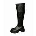 thumbnail image 1 of QHFBli Square Toe Tall Boots Elevated Knee High Riding Boots With Platform Sole and Rear Zipper Closure for Fall Winter Fashion Comfortable Footwear, 1 of 8